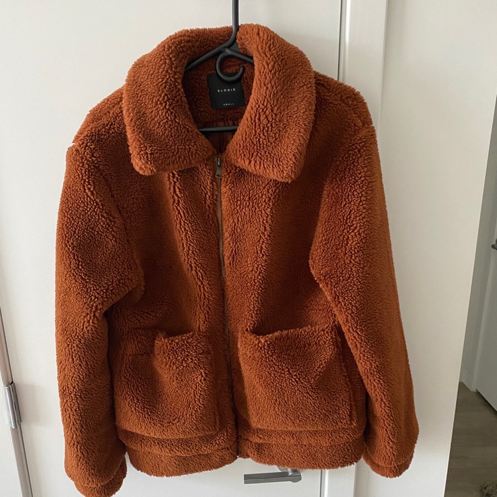 Teddy/Sherpa hip length coat